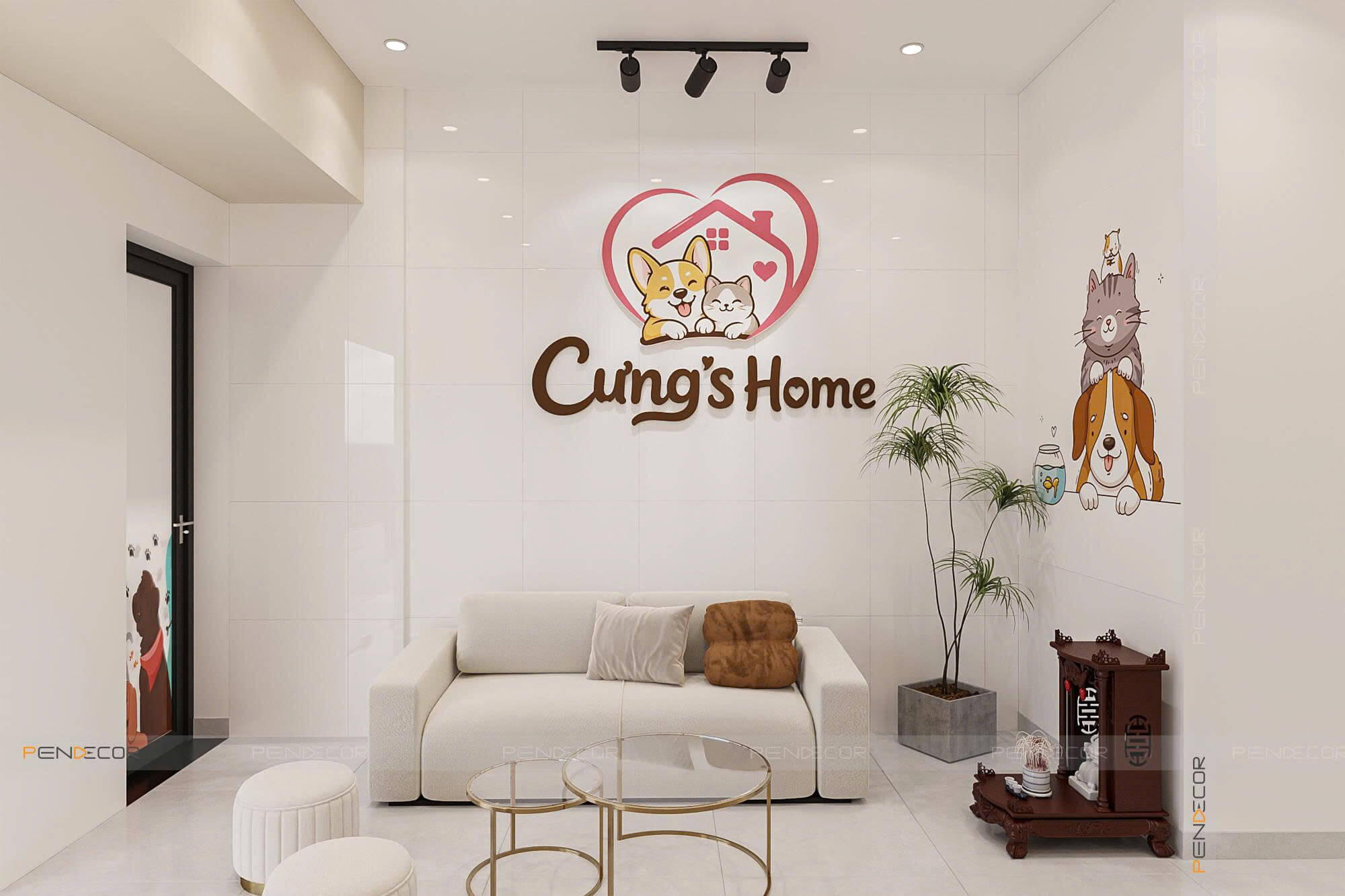Thiết Kế Pet Shop Cưng's Home