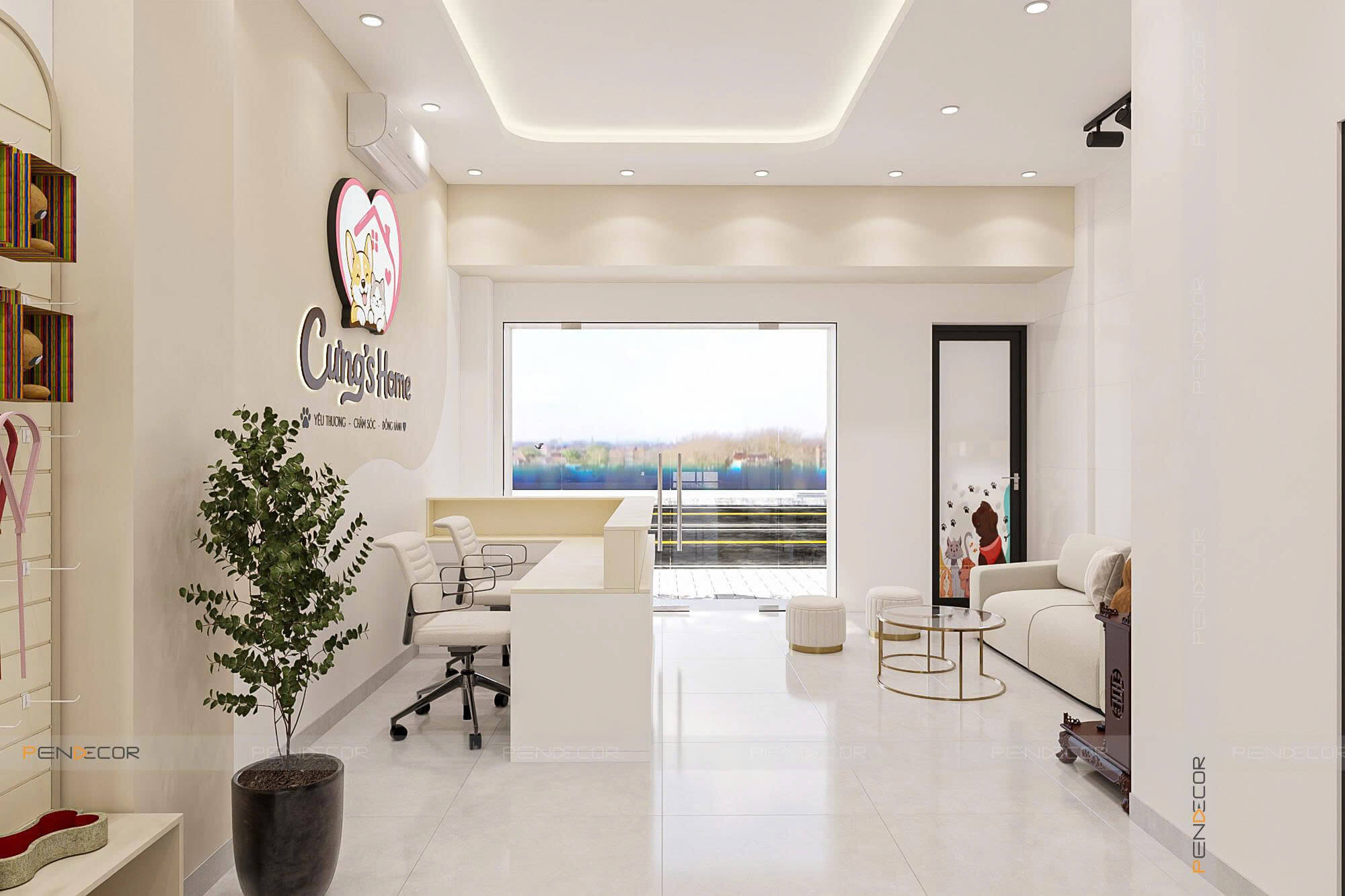 Thiết Kế Pet Shop Cưng's Home