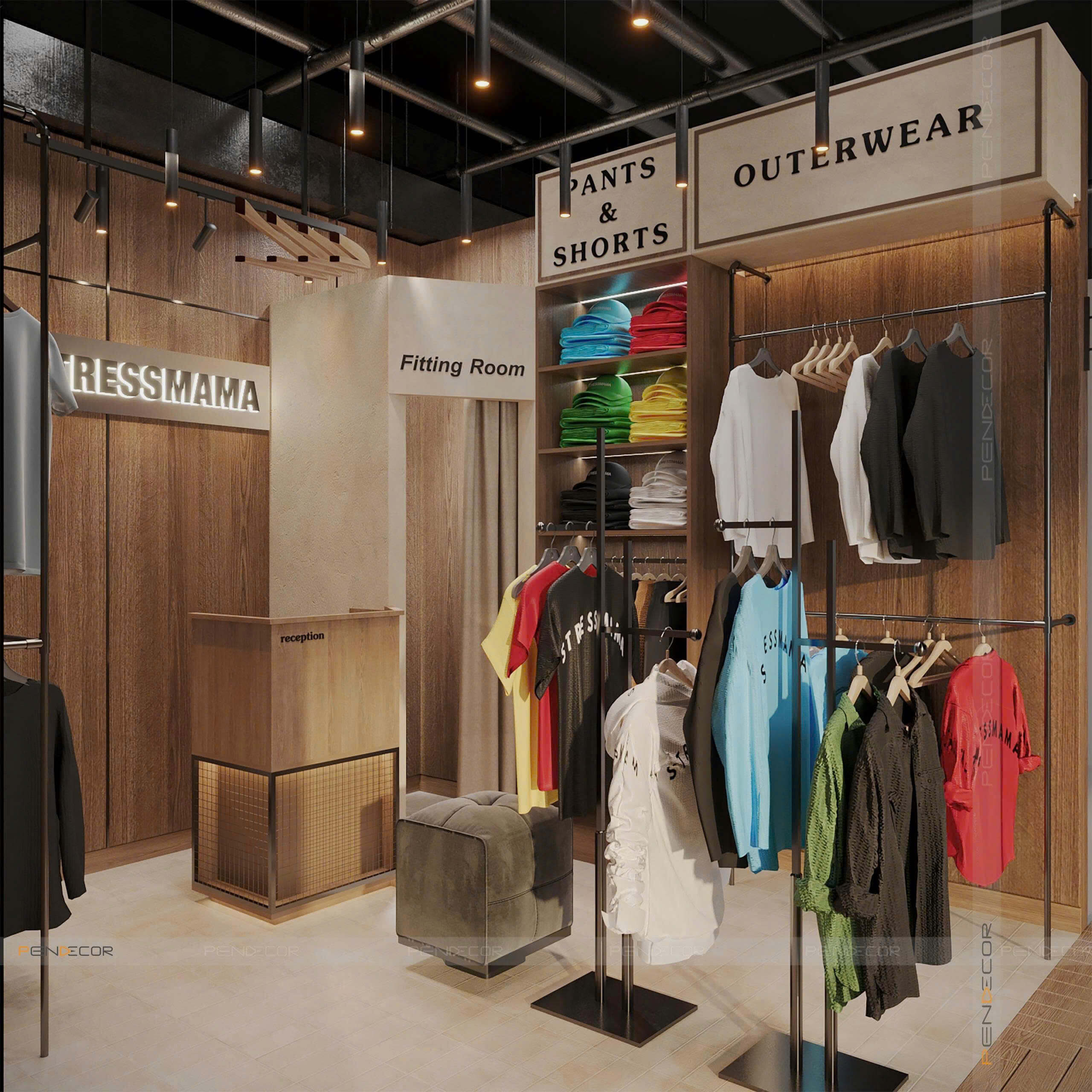 Thiết Kế Shop Thời Trang Nam Stressmama