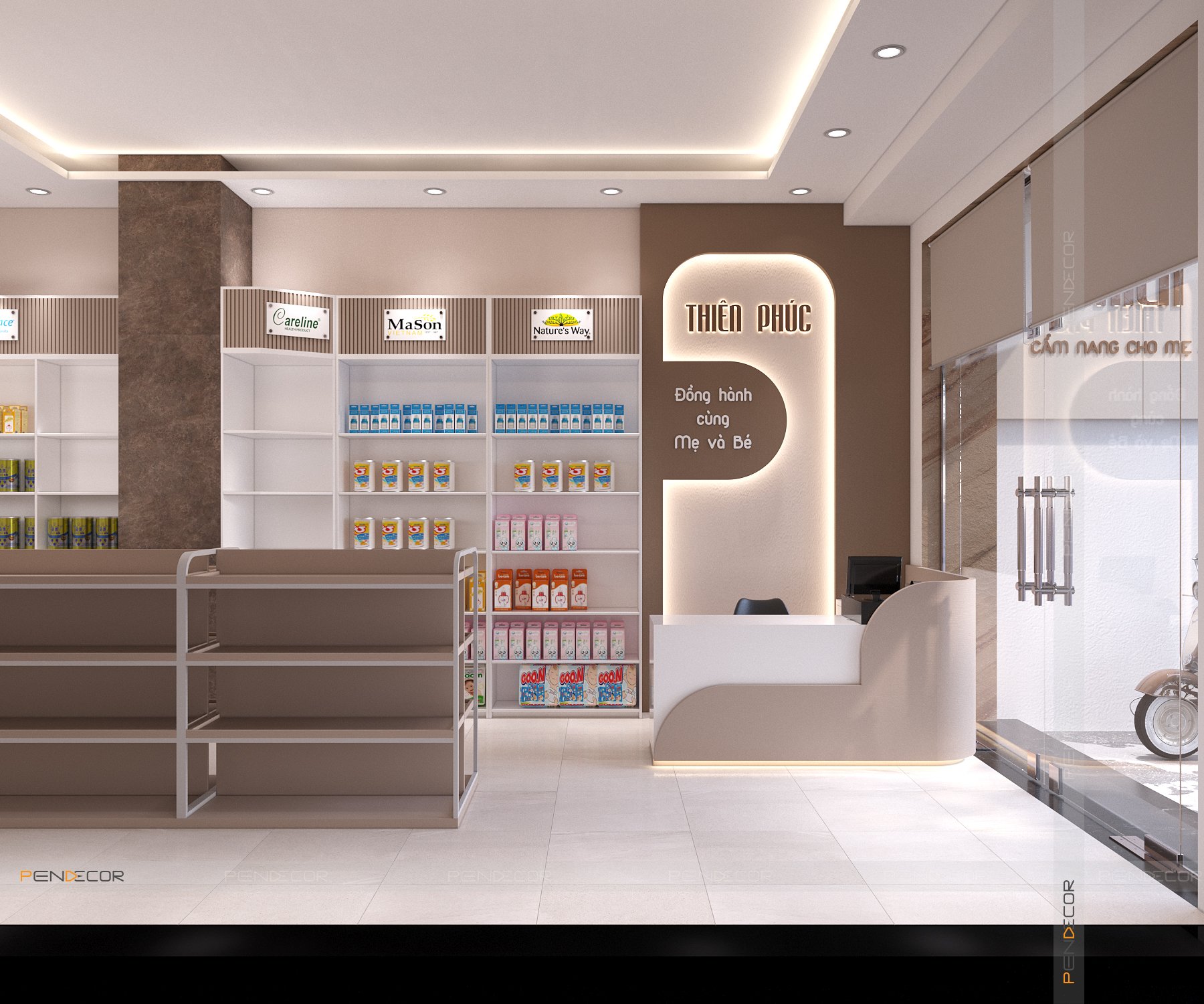 thiết kế shop quần áo trẻ em
