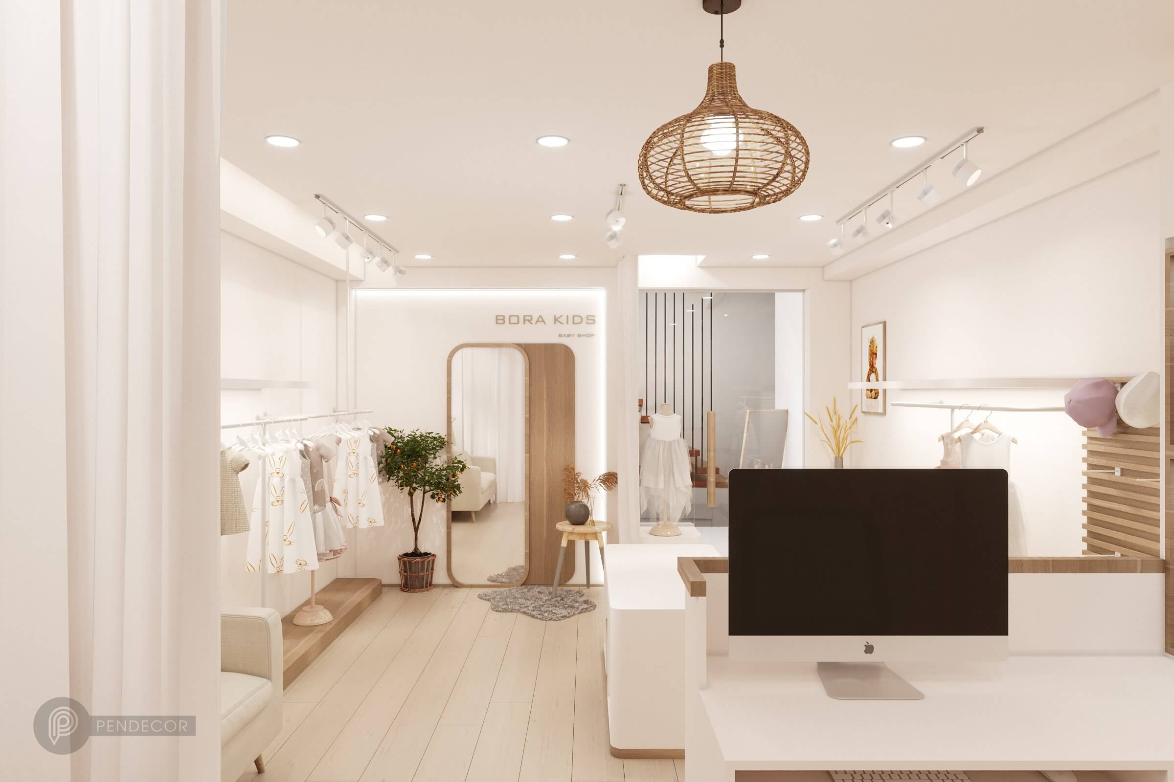 thiết kế cửa hàng trẻ em Pendecor