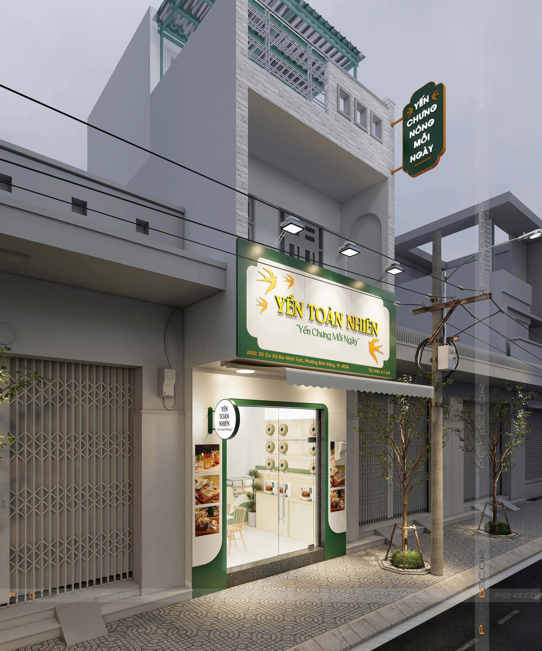 Thiết Kế Cửa Hàng Yến Sào Yến Toàn Nhiên