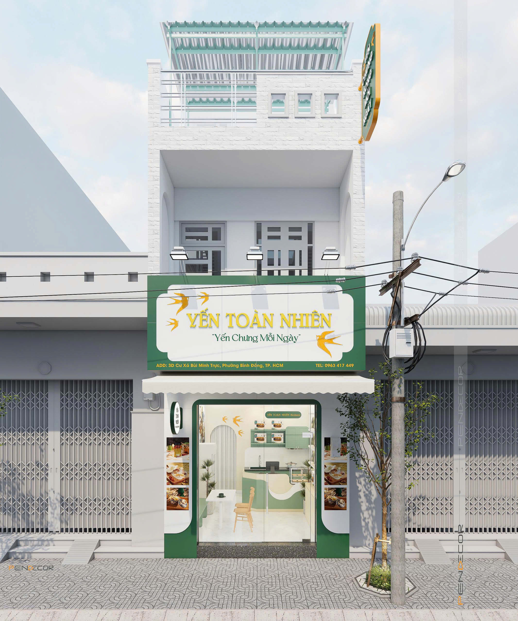Thiết Kế Cửa Hàng Yến Sào Yến Toàn Nhiên