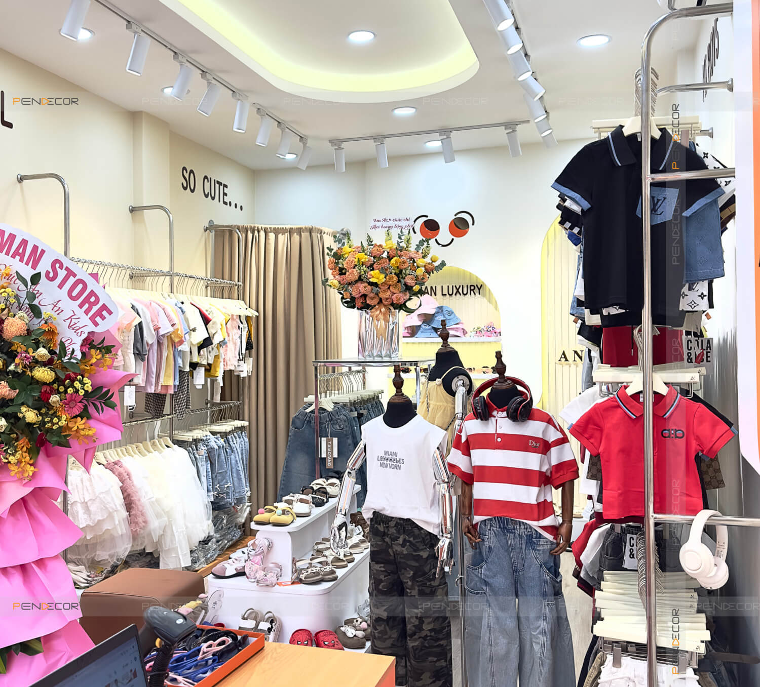 Thi Công Shop Thời Trang Trẻ Em An An Kids