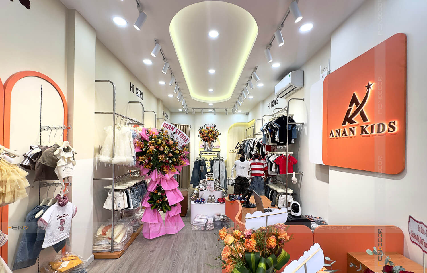 Thi Công Shop Thời Trang Trẻ Em An An Kids