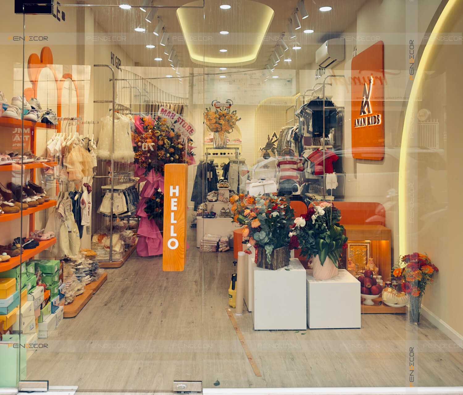 Thi Công Shop Thời Trang Trẻ Em An An Kids