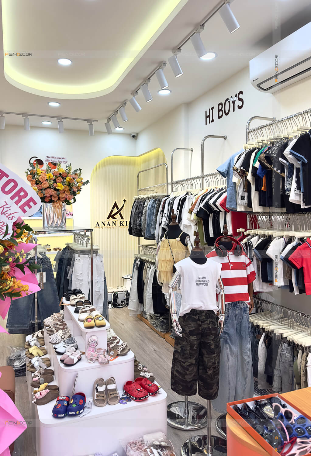 Thi Công Shop Thời Trang Trẻ Em An An Kids