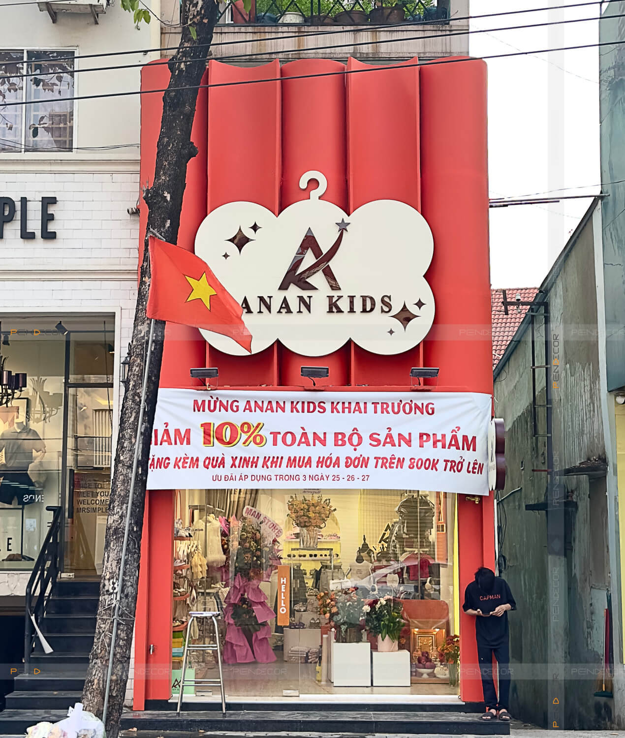 Thi Công Shop Thời Trang Trẻ Em An An Kids
