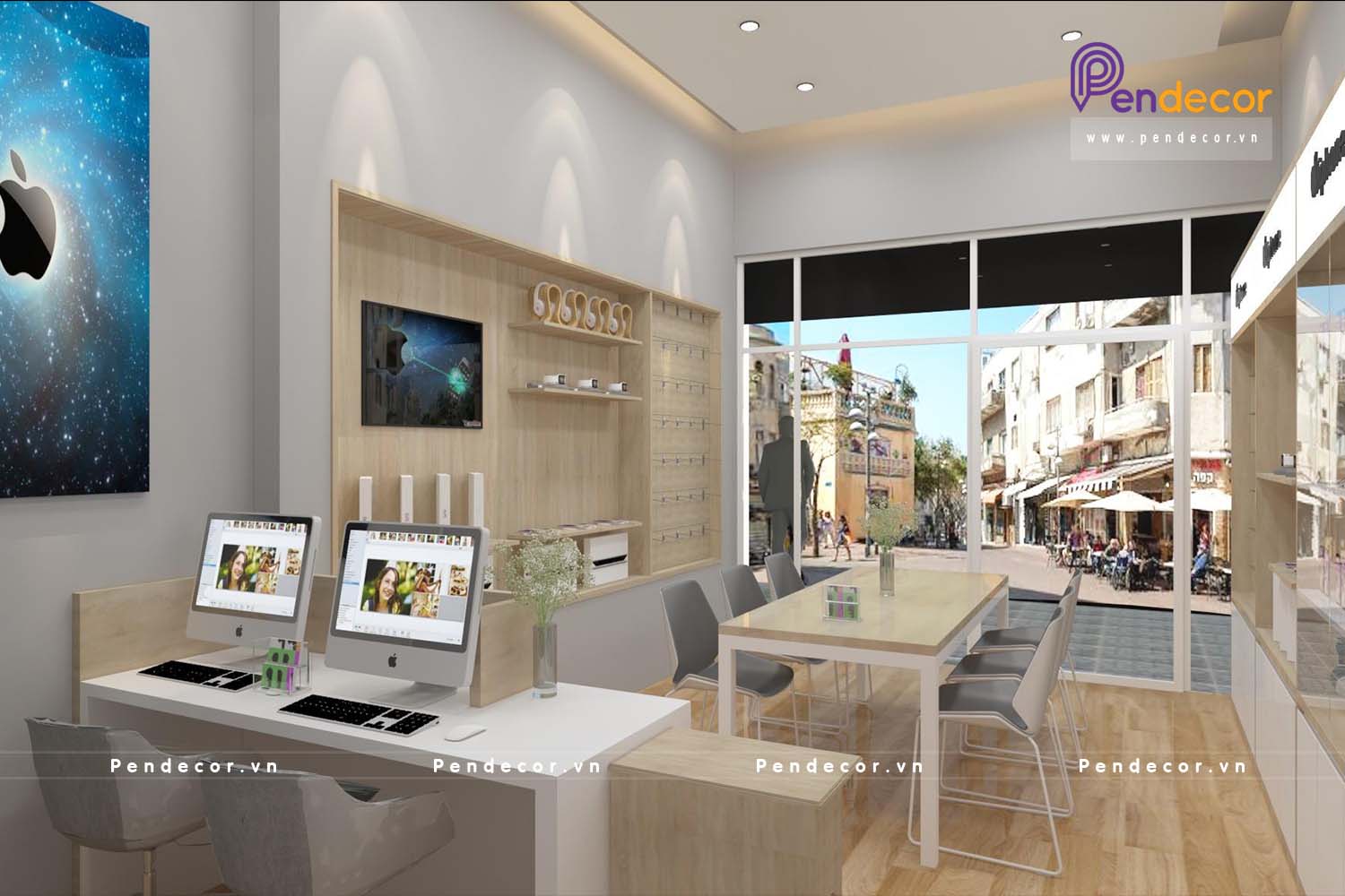 công ty thiết kế cửa hàng Pendecor