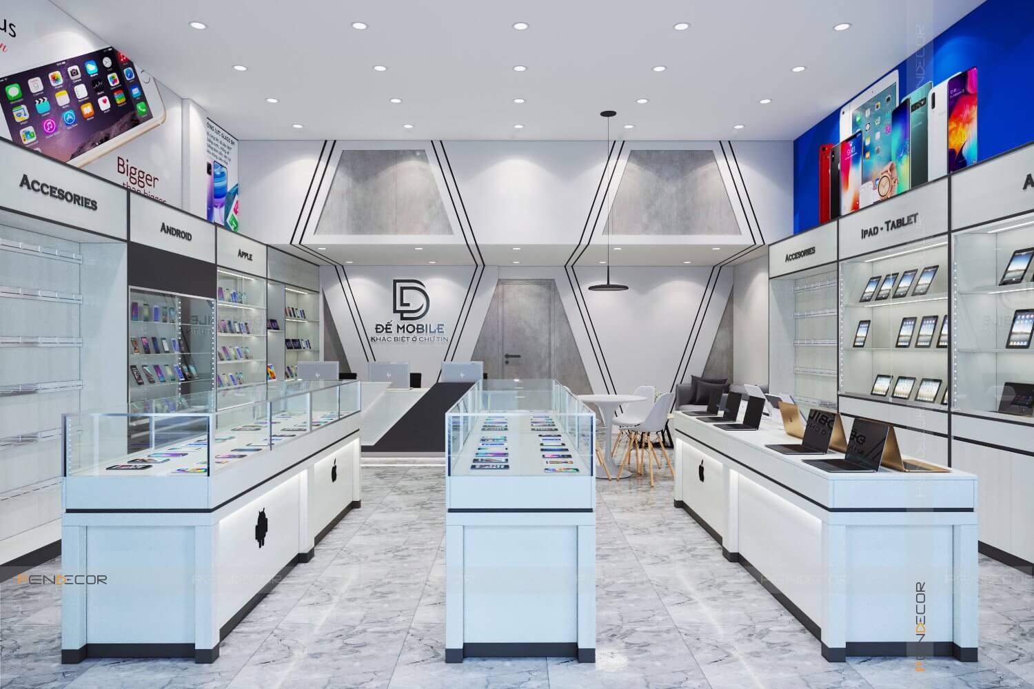 thi công shop Pendecor