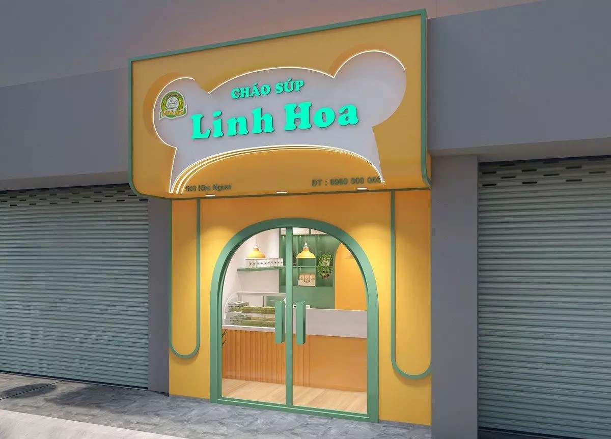 thi công thiết kế cửa hàng Pendecor