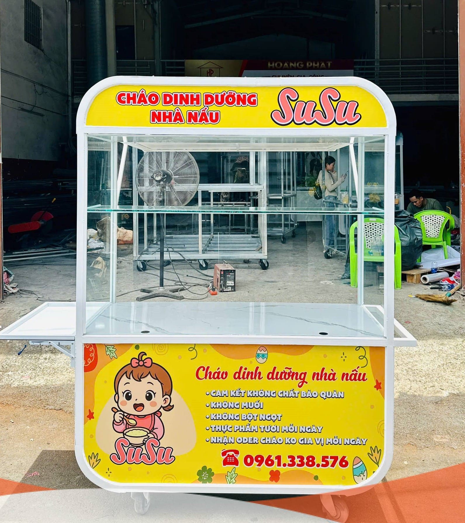 thiết kế cửa hàng cháo dinh dưỡng Pendecor