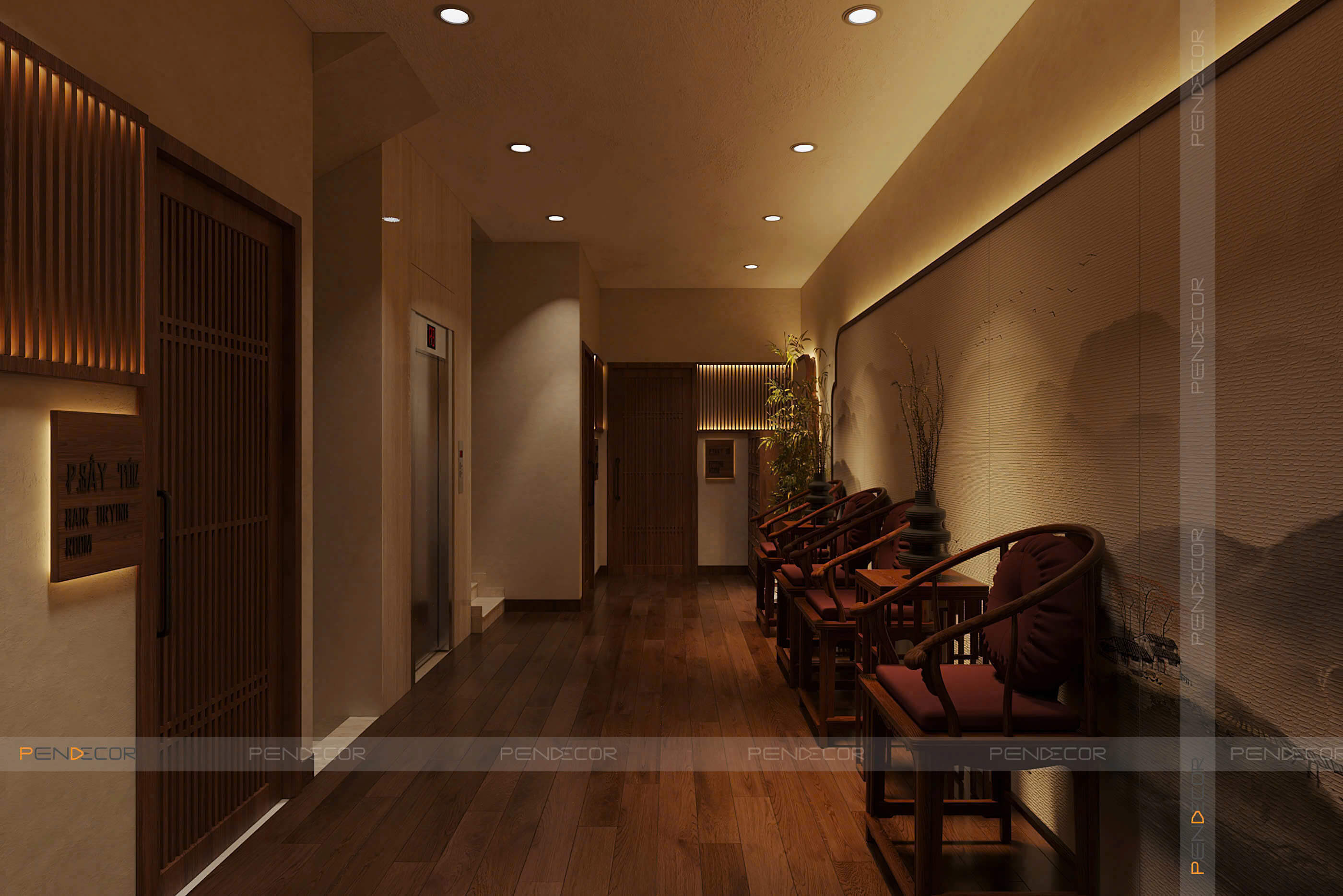 cách bố trí phòng khám Pendecor