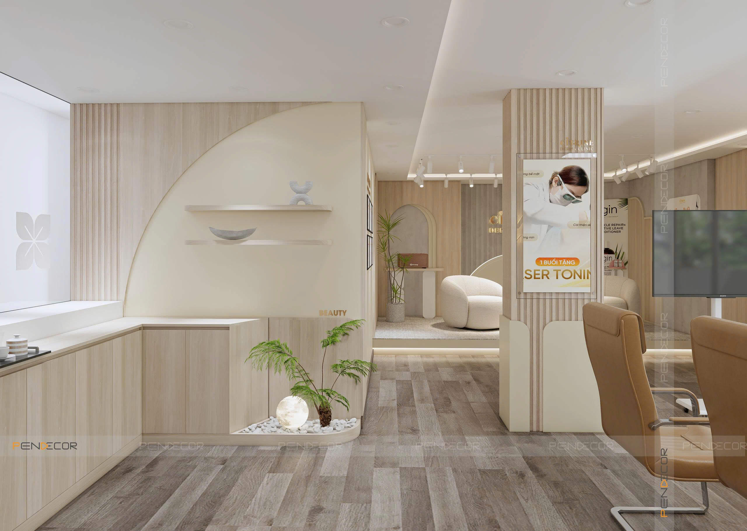 thiết kế phòng khám đông y Pendecor