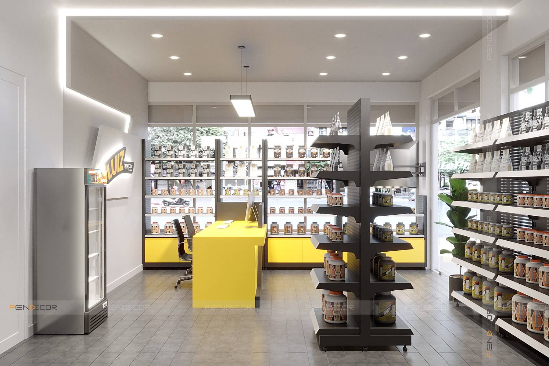 thiết kế thi công shop Pendecor