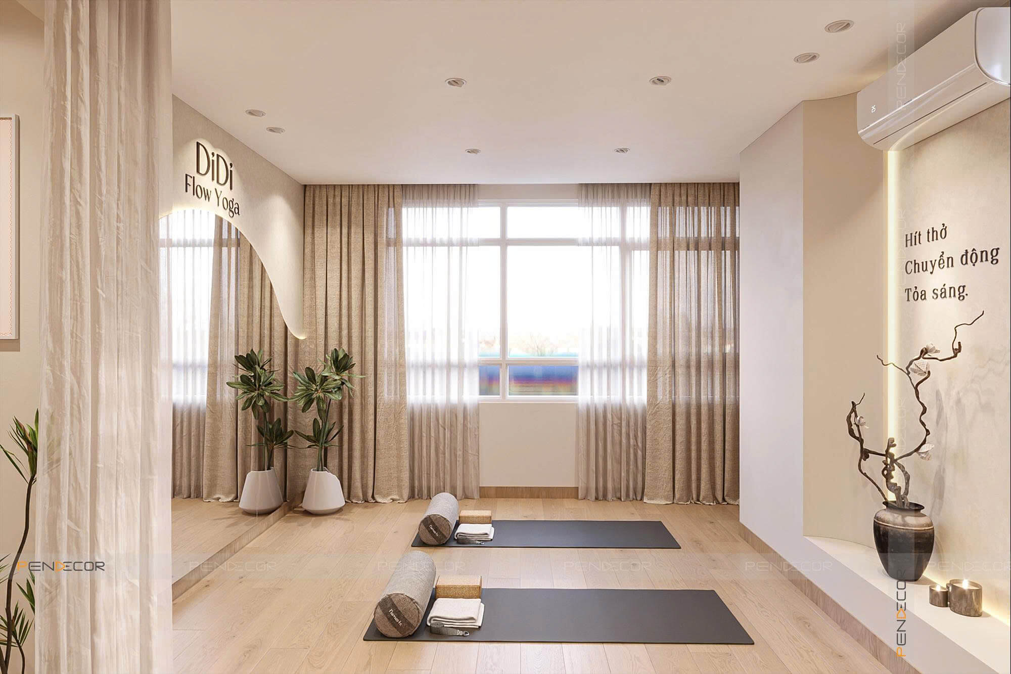 Thiết Kế Phòng Tập DiDi Flow Yoga