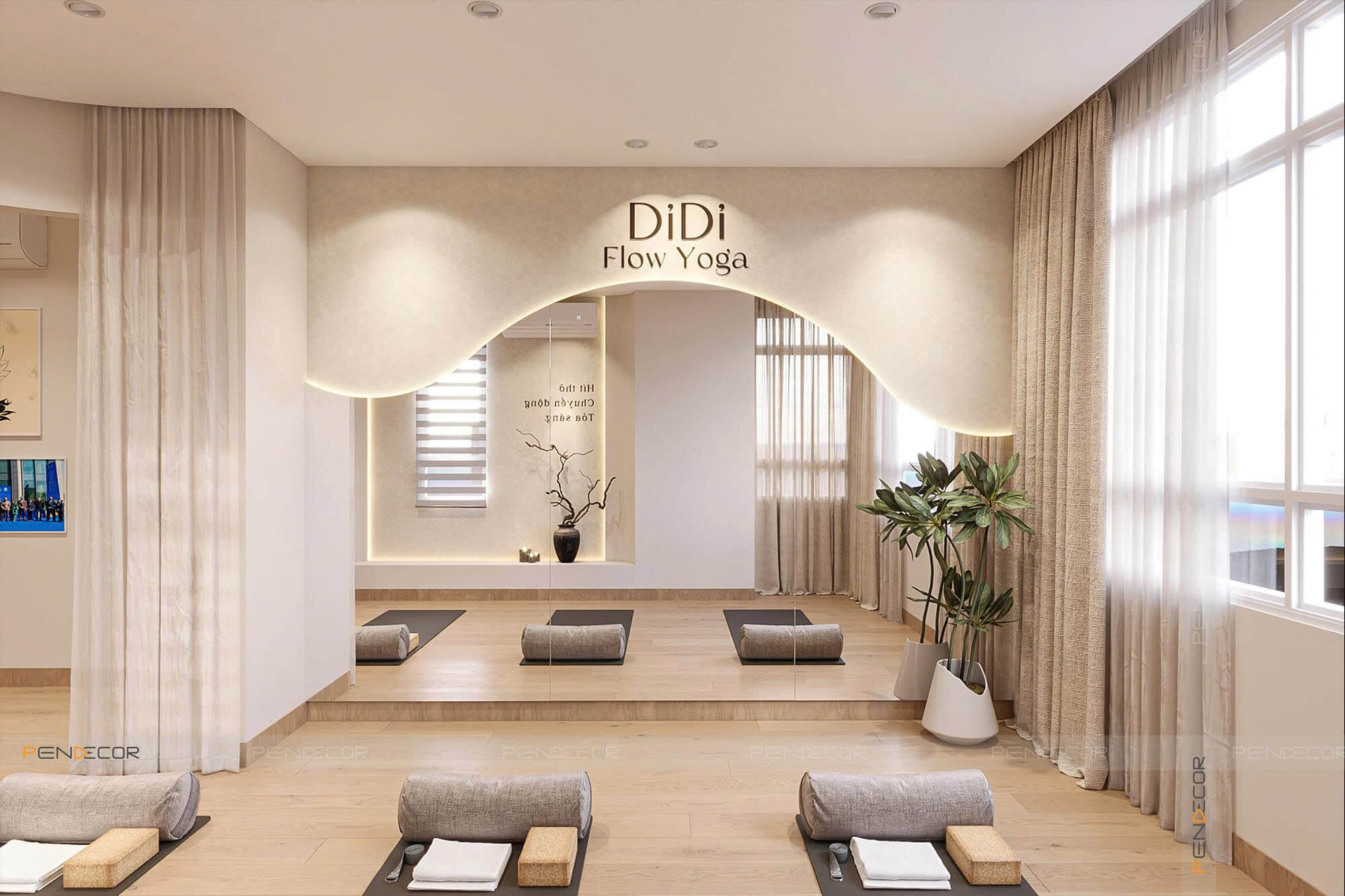 Thiết Kế Phòng Tập DiDi Flow Yoga