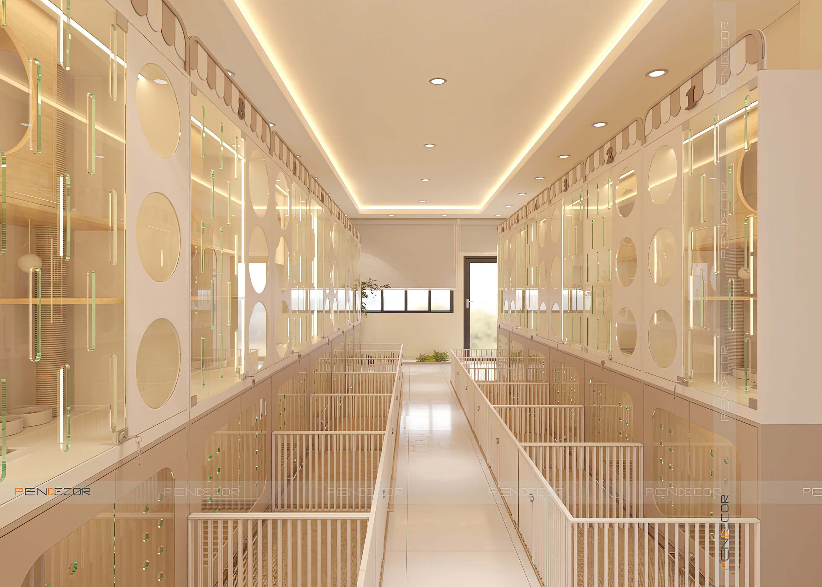 thiết kế cửa hàng Pendecor