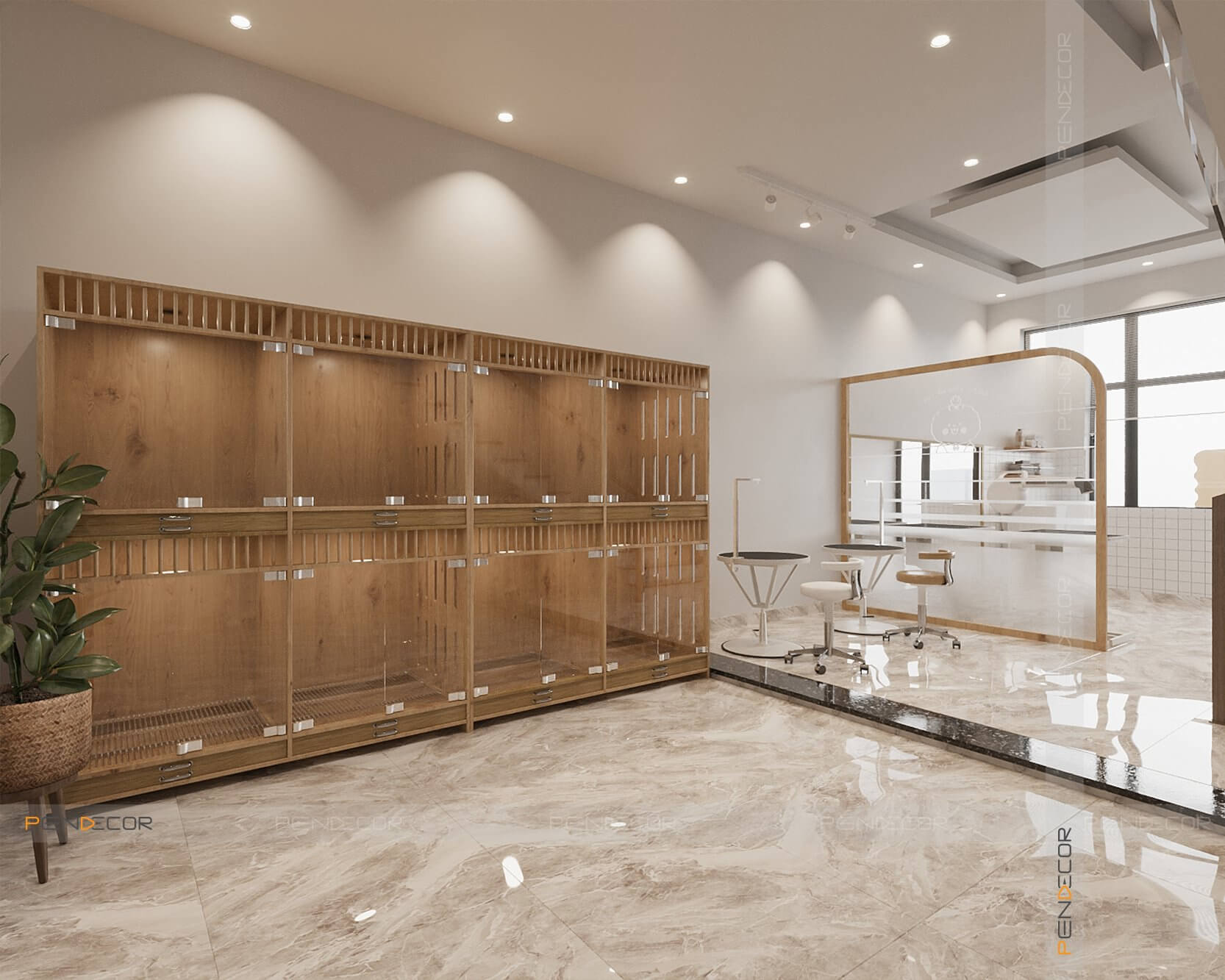 thiết kế store Pendecor