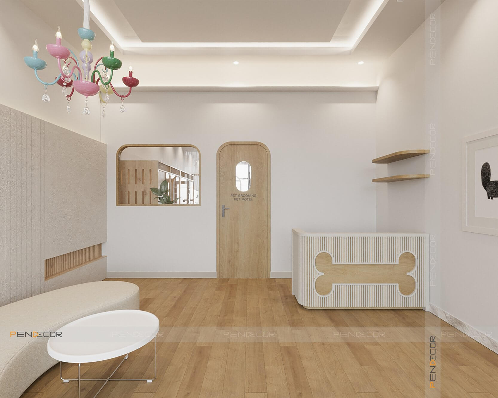 chi phí thiết kế cửa hàng Pendecor