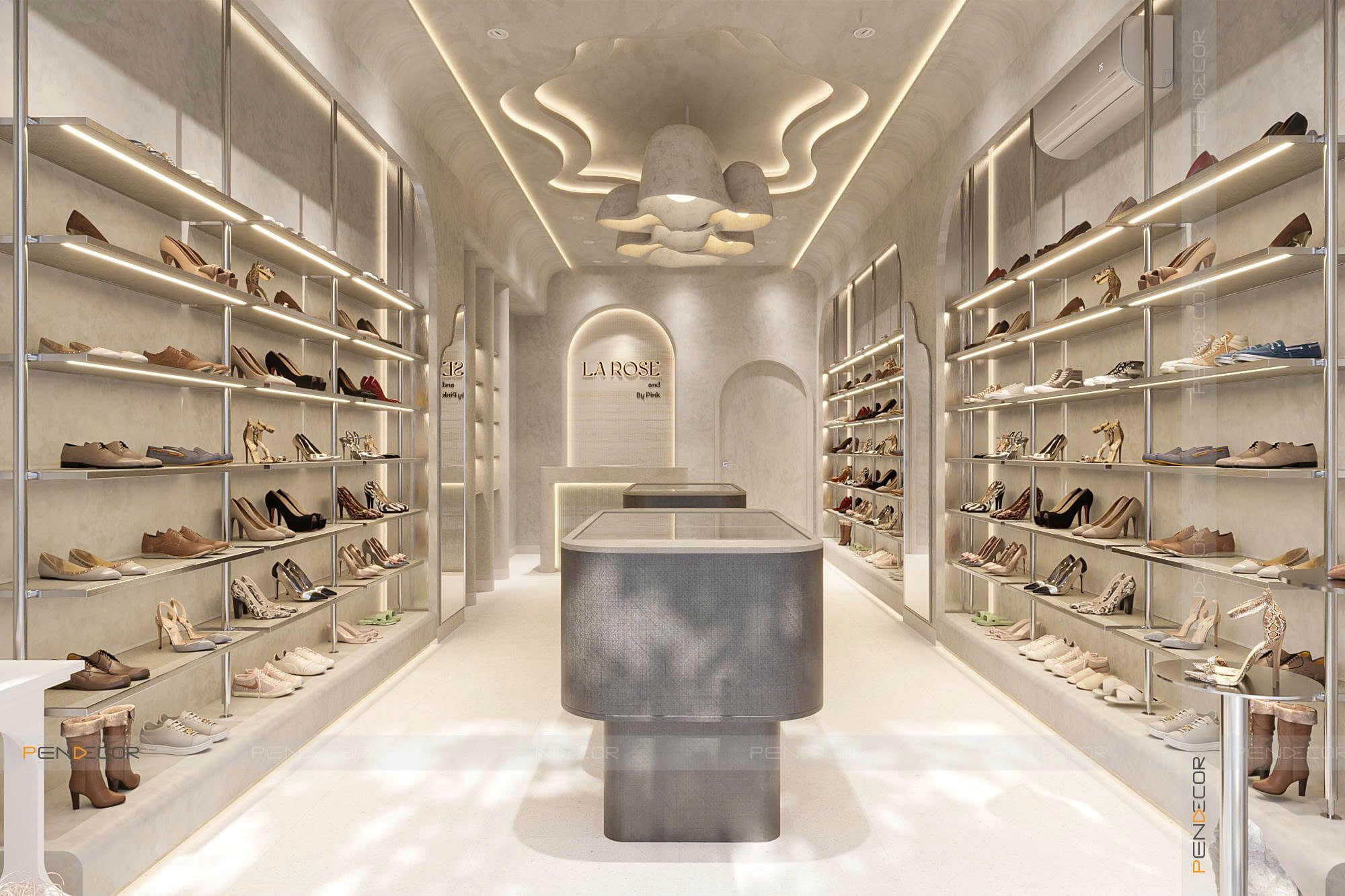 thiết kế shop giày Pendecor