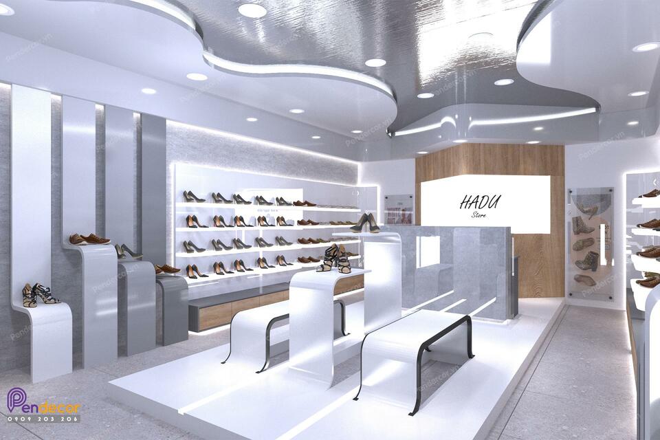 thiết kế shop giày dép Pendecor