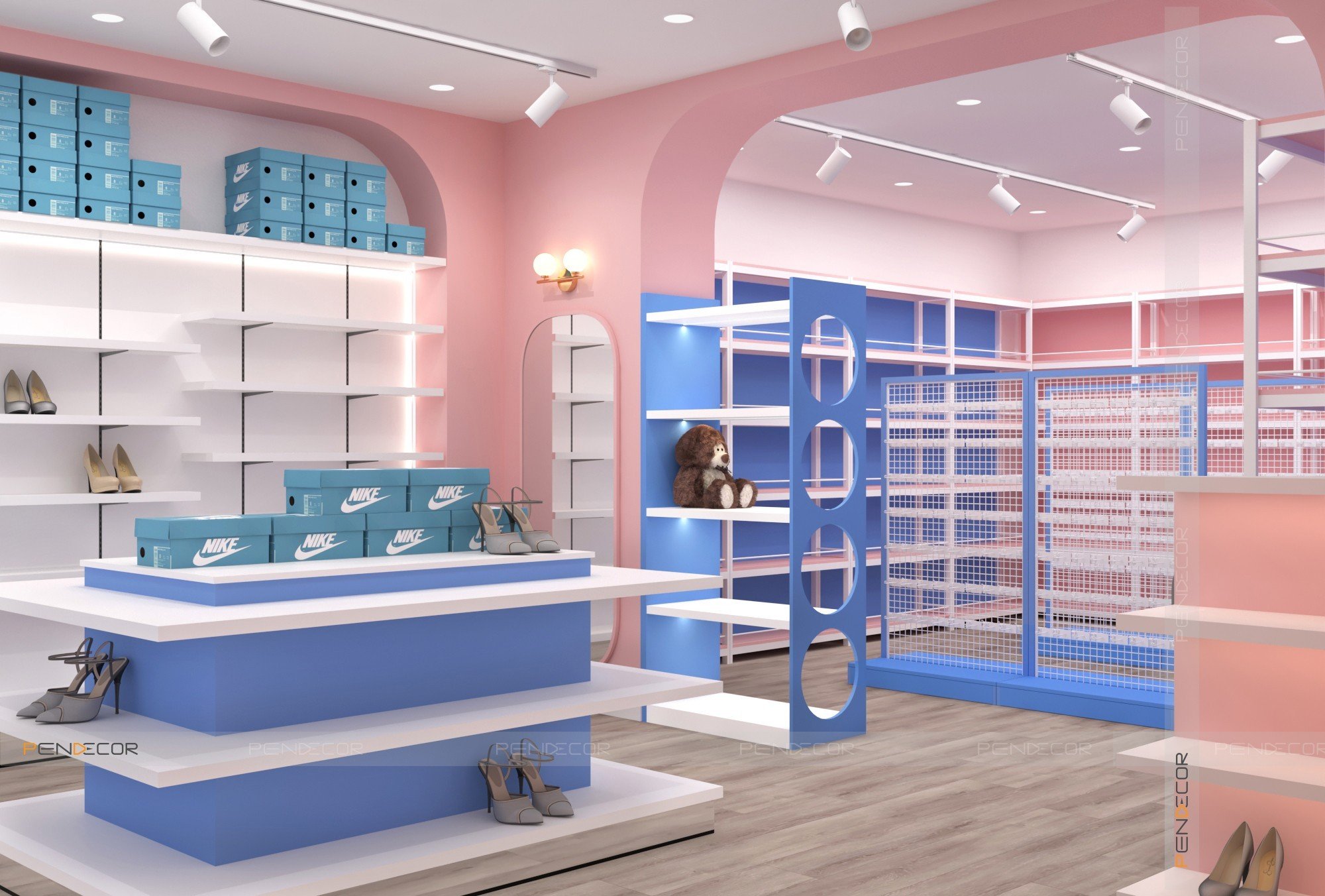 nội thất shop giày Pendecor
