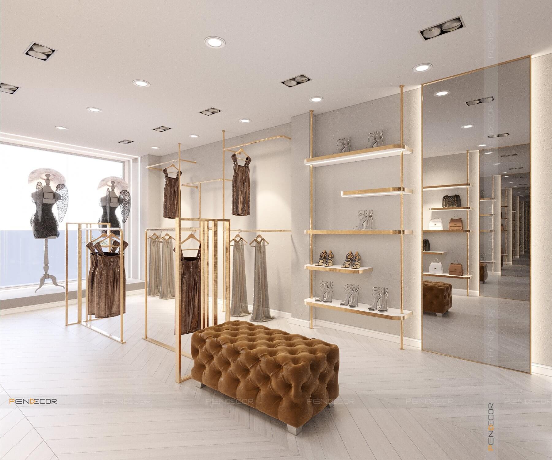 thiết kế shop thời trang Pendecor
